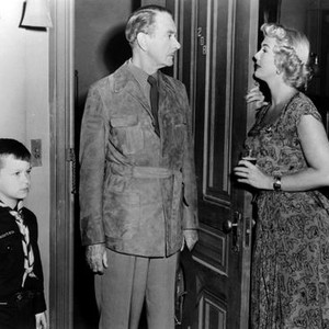 MR. SCOUTMASTER, from left, George Winslow, Clifton Webb, Veda Ann Borg, 1953, TM & copyright ©20th Century Fox Film Corp. All rights reserved.