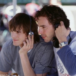 Ashton Kutcher, left, and director Shawn Levy on the set of JUST MARRIED. photo 11