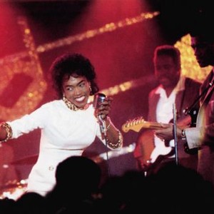 WHAT'S LOVE GOT TO DO WITH IT, Angela Bassett (microphone), Laurence Fishburne (far right), 1993, © Buena Vista