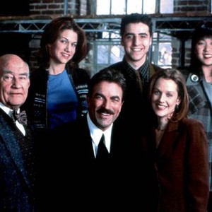 Hedy Burress, David Krumholtz and Suzy Nakamura (top row, from left); Edward Asner, Tom Selleck and Penelope Ann Miller (bottom row, from left)