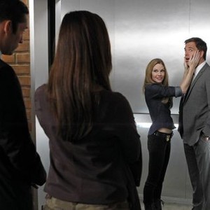 NCIS, Sarah Jane Morris (L), Michael Weatherly (R), 09/23/2003, ©CBS