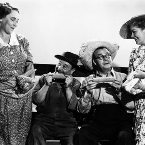 DOWN ON THE FARM, from left, Louise Fazenda, Eddie Collins, Jed Prouty, Spring Byington, 1938, TM and copyright ©20th Century Fox Film Corp. All rights reserved