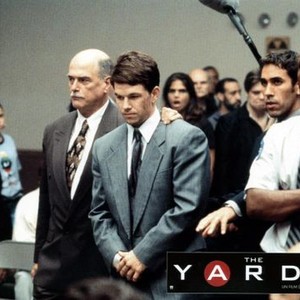 THE YARDS, standing from left: Tomas Milian, Mark Wahlberg, 2000, © Miramax