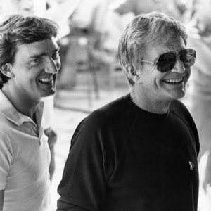 TRAIL OF THE PINK PANTHER, producer Tony Adams, producer and director Blake Edwards, on-set, 1982, (c) United Artists