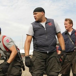 <em>Chicago Fire</em>: Season Three<br>Pictured: Jesse Spencer as Matthew Casey, Joe Minoso as Cruz, Christian Stolte as Mouch.