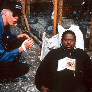 Writer/director Jim Jarmusch and Forest Whitaker on the set of Artisan's Ghost Dog: The Way Of The Samurai