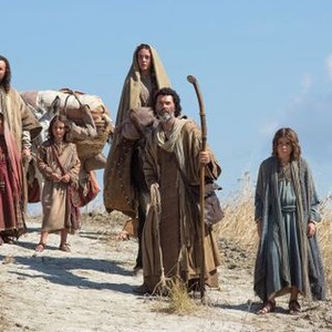 THE YOUNG MESSIAH, l-r: Christian McKay, Lois Ellington, Adam Greaves-Neal (as Jesus Christ), Sara Lazzaro (as Virgin Mary), Vincent Walsh (as Joseph), Finn McLeod Ireland (as James), 2016. ph: Stefano Montesi/©Focus Features