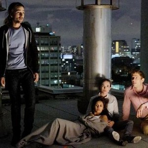 FLATLINERS, FROM LEFT, DIEGO LUNA, NINA DOBREV, ELLEN PAGE, JAMES NORTON, 2017. PH: MICHAEL GIBSON. ©COLUMBIA