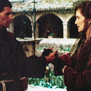 THE ASSISI UNDERGROUND, from left: Ben Cross, Delia Boccardo, 1985, © Cannon Films
