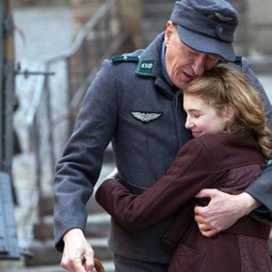 THE BOOK THIEF, from left: Geoffrey Rush, Sophie Nelisse, 2013. ph: Jules Heath/TM and ©copyright Fox 2000. All rights reserved.