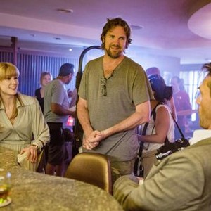BEIRUT, FROM LEFT,  ROSAMUND PIKE, DIRECTOR BRAD ANDERSON, JON HAMM, ON-SET, 2018. PH: SIFEDDINE EL AMINE. ©BLEECKER STREET MEDIA