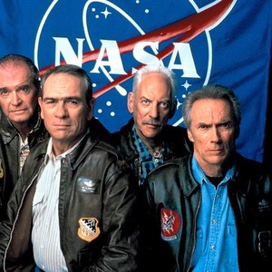 SPACE COWBOYS, James Garner, Tommy Lee Jones, Donald Sutherland, Clint Eastwood, 2000, (c) Warner Brothers