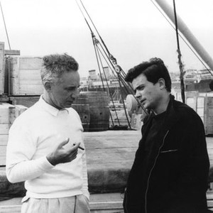 AMERICA AMERICA, director Elia Kazan, Stathis Giallelis on set, 1963