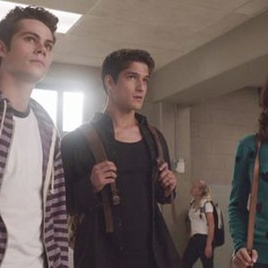 Teen Wolf, Tyler Posey (L), Dylan O'Brien (C), Crystal Reed (R), 'Season 3', 06/03/2013, ©MTV