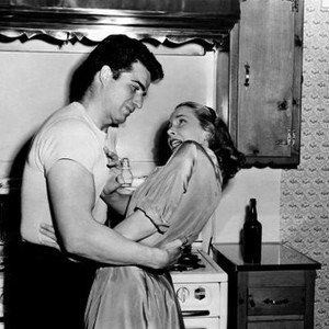 THE NIGHT HOLDS TERROR, from left, Vince Edwards, Hildy Parks, 1955