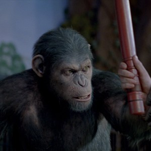 Caesar in "Rise of the Planet of the Apes."