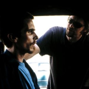 THE MACHINIST, Christian Bale, director Brad Anderson on set, 2004. (c) Paramount Classics.
