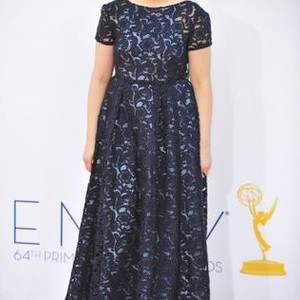 Lena Dunham (wearing a Prada dress) at arrivals for The 64th Primetime Emmy Awards - ARRIVALS Part 2, Nokia Theatre at L.A. LIVE, Los Angeles, CA September 23, 2012. Photo By: Gregorio Binuya/Everett Collection