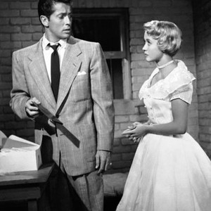 SMALL TOWN GIRL, from left: Farley Granger, Jane Powell, 1953