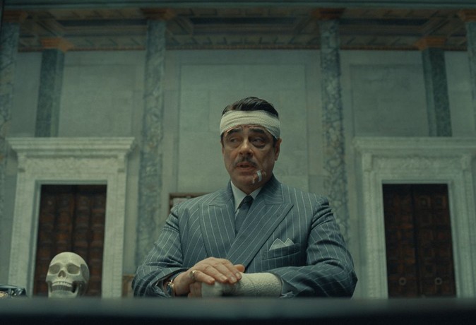 Zsa-zsa (Benicio Del Toro) in the "The Phoenician Scheme." (Focus Features/Universal Pictures)