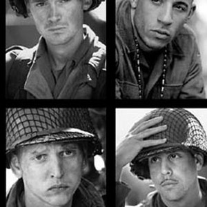 Clockwise from top left: JEREMY DAVIES stars as Corporal Upham; VIN DIESEL stars as Private Caparzo; ADAM GOLDBERG stars as Private Mellish; and BARRY PEPPER stars as Private Jackson. photo 16