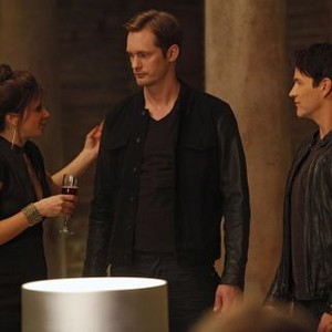 True Blood, Valentina Cervi (L), Alexander Skarsgård (C), Stephen Moyer (R), 'Hopeless', Season 5, Ep. #6, 07/15/2012, ©HBO