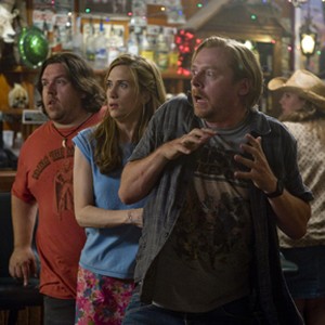 (L-R) Nick Frost as Clive Gollings, Kristen Wiig as Ruth Buggs and Simon Pegg as Graeme Willy in "Paul." photo 3