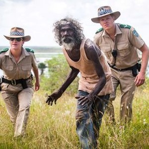 CHARLIE'S COUNTRY, from left: Fiona Lanyon, David Gulpilil, Luke Ford, 2013. ©Monument Releasing