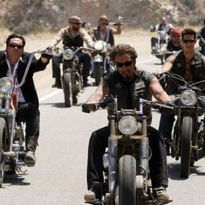 HELL RIDE, foreground: Michael Madsen, Larry Bishop, Eric Balfour, 2008. ©Dimension Films