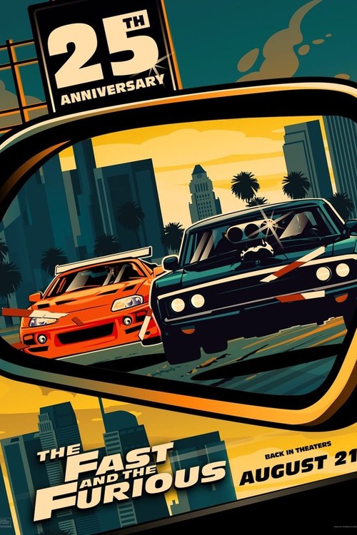 The Fast and the Furious poster