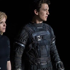 Kate Mara as Sue Storm and Miles Teller as Reed Richards in "Fantastic Four."