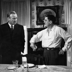 MY SON JOHN, Dean Jagger, director Leo McCarey, on-set, 1952