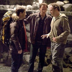 NATIONAL TREASURE: BOOK OF SECRETS, Justin Bartha, Nicolas Cage, director Jon Turteltaub, on set, 2007. ©Walt Disney