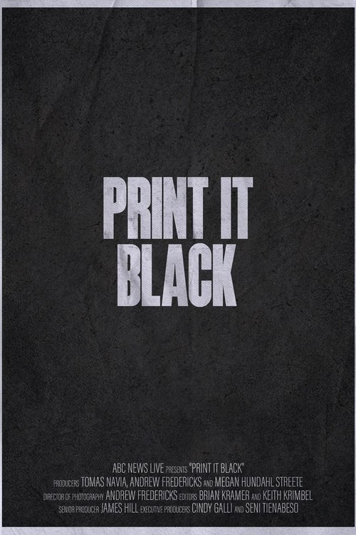Print It Black poster