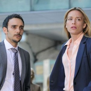 Covert Affairs, Omid Abtahi (L), Piper Perabo (R), 'Hello Stranger', Season 3, Ep. #6, 08/21/2012, ©USA