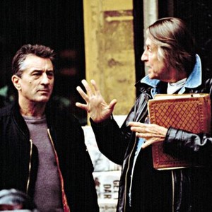 FLAWLESS, Director, Joel Schumacher, directs a scene with Robert De Niro, 1999.