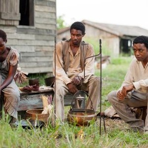 12 YEARS A SLAVE, Lupita Nyong'o (left), Chiwetel Ejiofor (right), 2013. ph: Francois Duhamel/TM and Copyright ©Fox Searchlight Pictures. All rights reserved.