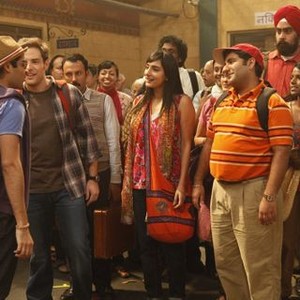 Outsourced, Rebecca Hazlewood (L), Parvesh Cheena (C), Guru Singh (R), 'Training Day', Season 1, Ep. #13, 02/03/2011, ©NBC