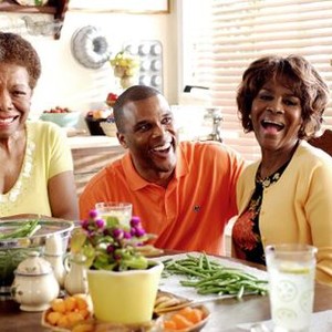 MADEA'S FAMILY REUNION,  Maya Angelou, Director Tyler Perry, Cicely Tyson, on set, 2006, ©Lions Gate