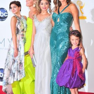 Ariel Winter, Julie Bowen, Sarah Hyland, Sofia Vergara, Aubrey Anderson-Emmons in the press room for The 64th Primetime Emmy Awards - PRESS ROOM 2, Nokia Theatre at L.A. LIVE, Los Angeles, CA September 23, 2012. Photo By: Gregorio Binuya/Everett Collection