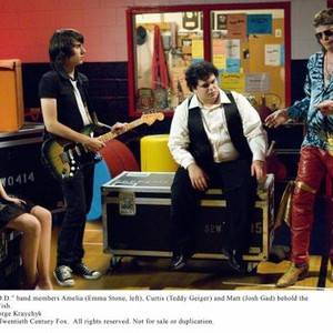 Emma Stone, Teddy Geiger, Josh Gad and Rainn Wilson in "The Rocker"
