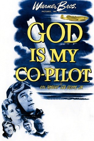 Smart Blonde Targa Metallica 'God Is My Pilot' | Fori Preforati Per Installazione Facile | Resistente Anti-Ruggine