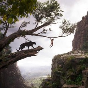 THE JUNGLE BOOK, from left: Bagheera (voice: Ben Kingsley), Neel Sethi, 2016. © Walt Disney Studios Motion Pictures