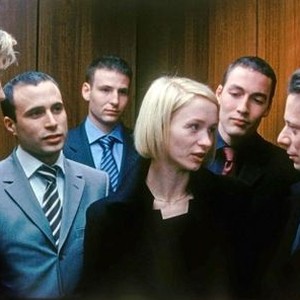 HEARTBEAT DETECTOR, (aka THE HUMAN QUESTION, aka LA QUESTION HUMAINE), Delphine Chuillot (front center), Mathieu Amalric (right), 2007. ©New Yorker Films