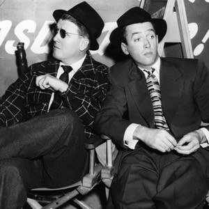 ON OUR MERRY WAY, from left: director George Stevens, James Stewart on set, 1948