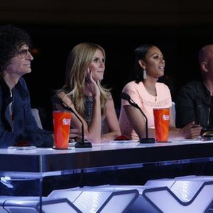 America's Got Talent, from left: Howard Stern, Heidi Klum, Mel B, Howie Mandel, 'Audition 1', Season 10, Ep. #1, 05/26/2015, ©NBC
