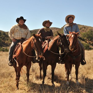 (L-R) Adrian Martinez as Manuel, Efren Ramirez as Esteban and Will Ferrell as Armando Alvarez in "Casa de mi Padre." photo 9