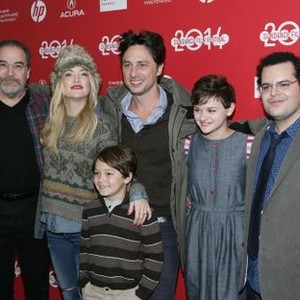 Mandy Patinkin, Kate Hudson, Pierce Gagnon, Zach Braff, Joey King, Josh Gad at arrivals for WISH I WAS HERE Premiere at Sundance Film Festival 2014, The MARC, Park City, UT January 18, 2014. Photo By: James Atoa/Everett Collection