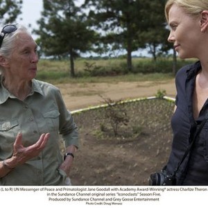Iconoclasts, Jane Goodall (L), Charlize Theron (R), 'Season 5', 10/02/2010, ©SC