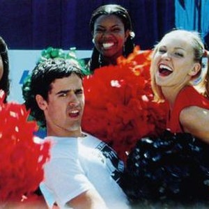 BRING IT ON, from left: Nicole Bilderback, Jesse Bradford, Gabrielle Union (rear), Kirsten Dunst, 2000, © Universal